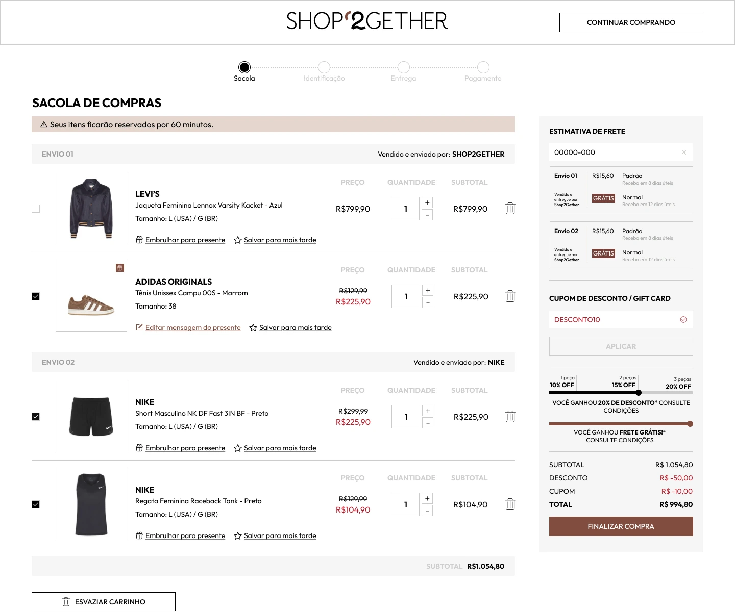 Checkout Shop2Gether